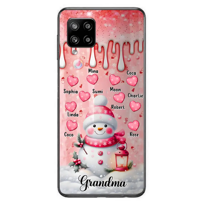 Personalized Snowman Grandma Phone Case - Christmas Gift Idea For Grandma - Up to 10 Kids - Case For iPhone/Samsung - Grandma