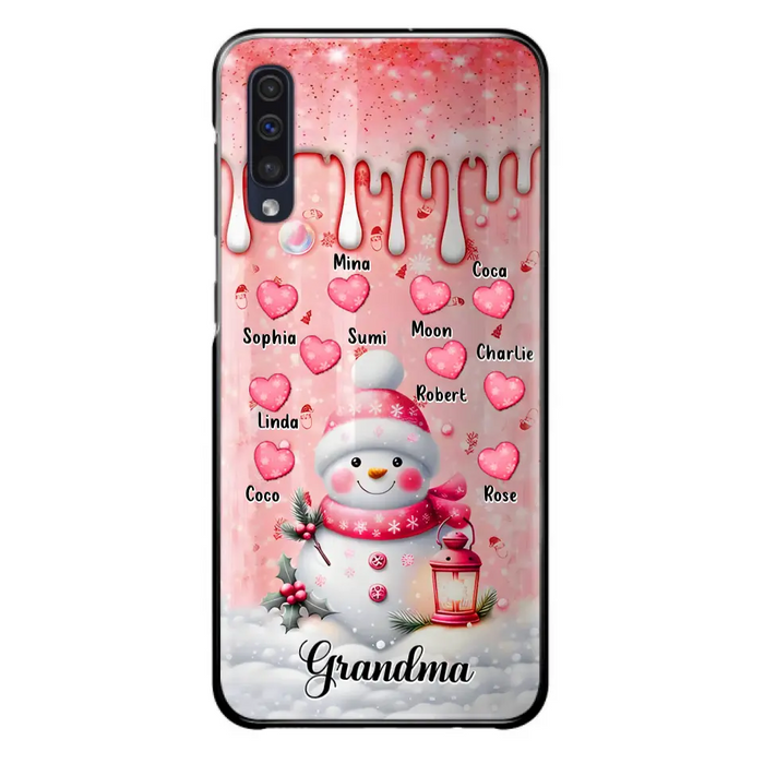 Personalized Snowman Grandma Phone Case - Christmas Gift Idea For Grandma - Up to 10 Kids - Case For iPhone/Samsung - Grandma