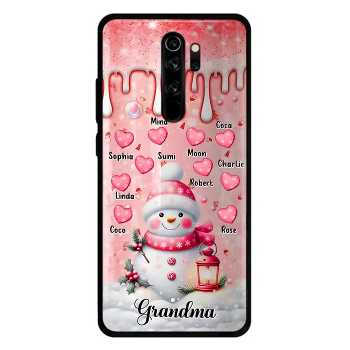 Personalized Snowman Grandma Phone Case - Christmas Gift Idea For Grandma - Up to 10 Kids - Case For Oppo/Xiaomi/Huawei - Grandma