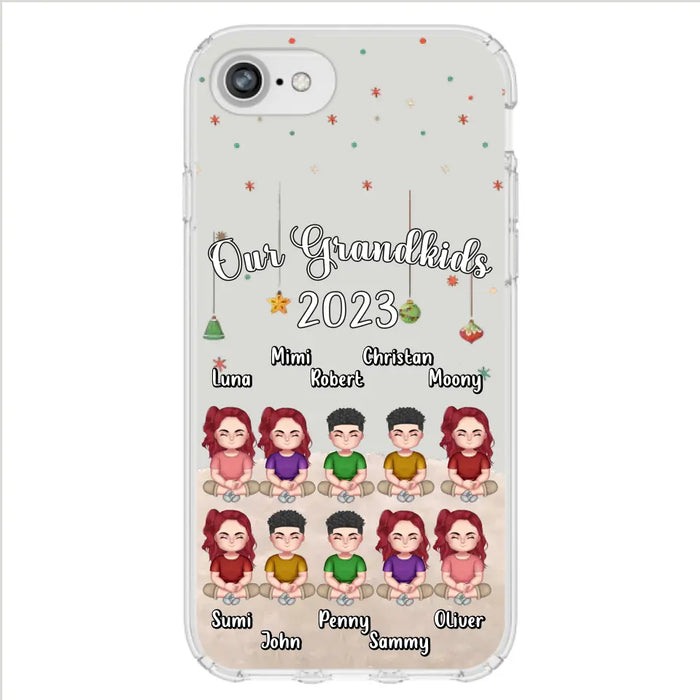 Custom Personalized Grandkids Phone Case - Gift Idea For Grandma - Upto 10 Grandkids - Our Grandkids 2023