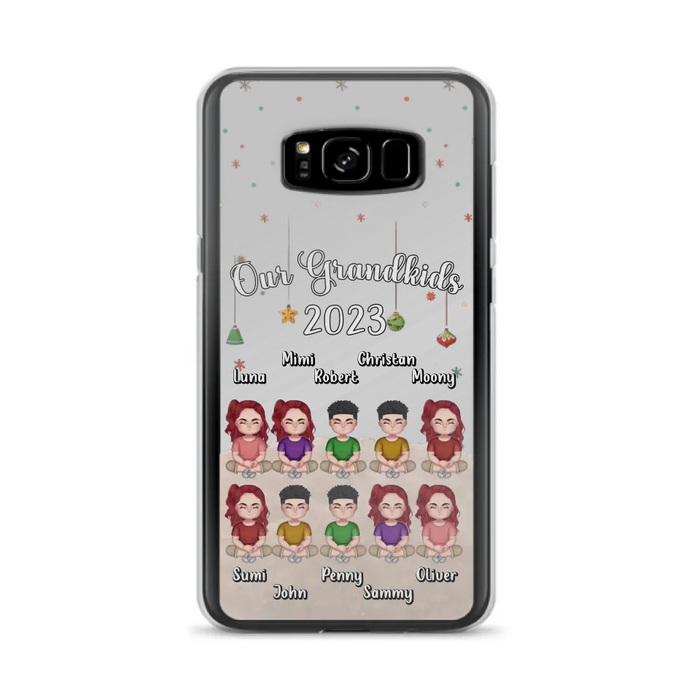 Custom Personalized Grandkids Phone Case - Gift Idea For Grandma - Upto 10 Grandkids - Our Grandkids 2023