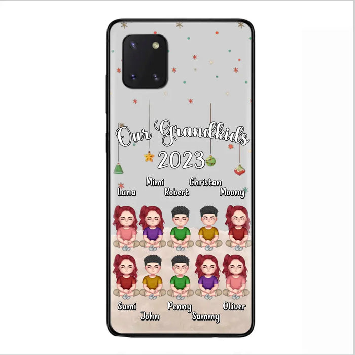 Custom Personalized Grandkids Phone Case - Gift Idea For Grandma - Upto 10 Grandkids - Our Grandkids 2023