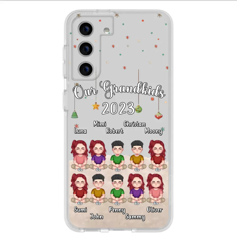 Personalized Grandkids Phone Case - Gift Idea For Grandma - Up to 10 Grandkids - Our Grandkids 2023