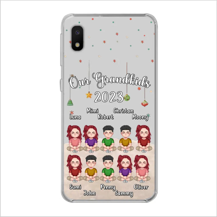 Custom Personalized Grandkids Phone Case - Gift Idea For Grandma - Upto 10 Grandkids - Our Grandkids 2023