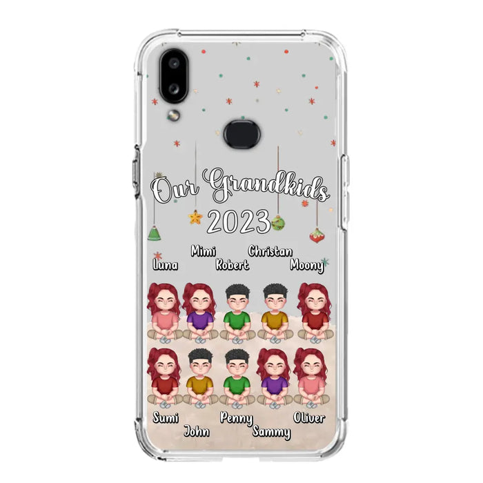 Custom Personalized Grandkids Phone Case - Gift Idea For Grandma - Upto 10 Grandkids - Our Grandkids 2023