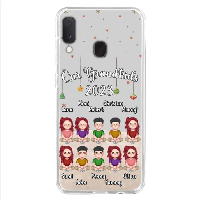 Custom Personalized Grandkids Phone Case - Gift Idea For Grandma - Upto 10 Grandkids - Our Grandkids 2023