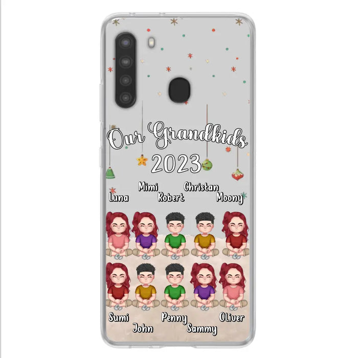 Custom Personalized Grandkids Phone Case - Gift Idea For Grandma - Upto 10 Grandkids - Our Grandkids 2023