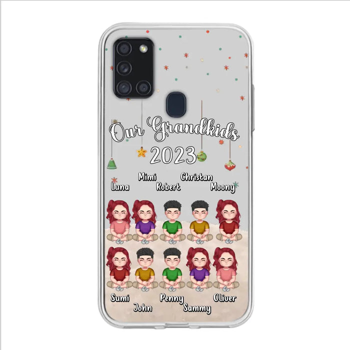 Custom Personalized Grandkids Phone Case - Gift Idea For Grandma - Upto 10 Grandkids - Our Grandkids 2023