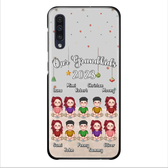 Custom Personalized Grandkids Phone Case - Gift Idea For Grandma - Upto 10 Grandkids - Our Grandkids 2023