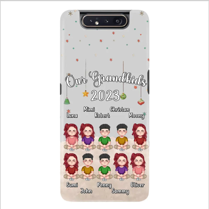 Custom Personalized Grandkids Phone Case - Gift Idea For Grandma - Upto 10 Grandkids - Our Grandkids 2023