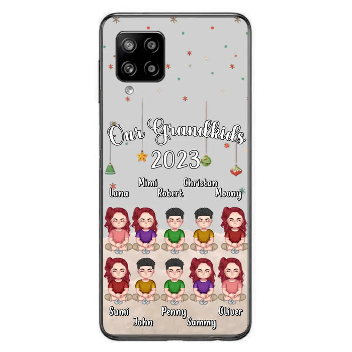 Custom Personalized Grandkids Phone Case - Gift Idea For Grandma - Upto 10 Grandkids - Our Grandkids 2023