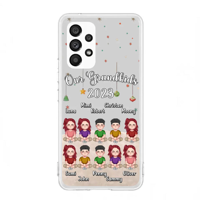 Custom Personalized Grandkids Phone Case - Gift Idea For Grandma - Upto 10 Grandkids - Our Grandkids 2023