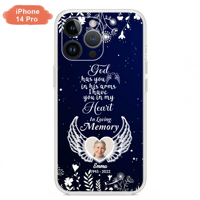 Personalized Memorial Phone Case - Memorial Gift Idea For Family - I Have You In My Heart - Case For iPhone/Samsung