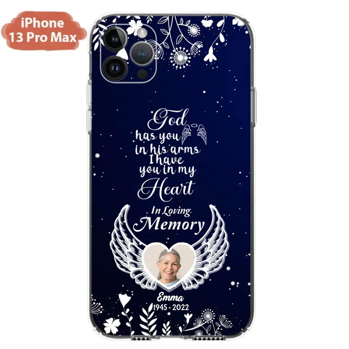 Personalized Memorial Phone Case - Memorial Gift Idea For Family - I Have You In My Heart - Case For iPhone/Samsung