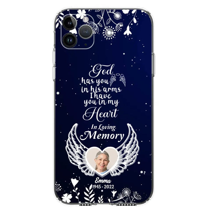 Personalized Memorial Phone Case - Memorial Gift Idea For Family - I Have You In My Heart - Case For iPhone/Samsung