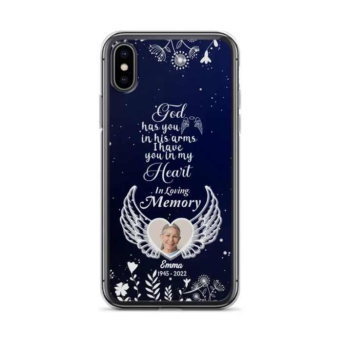 Personalized Memorial Phone Case - Memorial Gift Idea For Family - I Have You In My Heart - Case For iPhone/Samsung