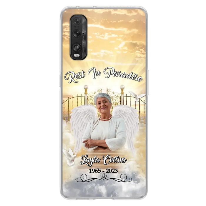 Custom Personalized Rest In Paradise Memorial Phone Case - Upload Photo - Memorial Gift Idea For Family - Case For Xiaomi/ Oppo/ Huawei