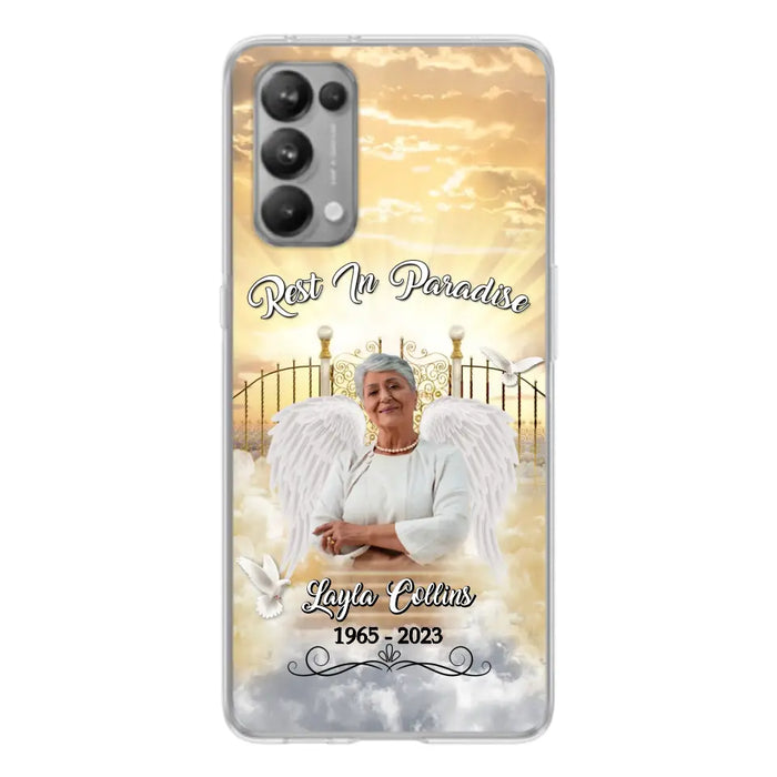 Custom Personalized Rest In Paradise Memorial Phone Case - Upload Photo - Memorial Gift Idea For Family - Case For Xiaomi/ Oppo/ Huawei