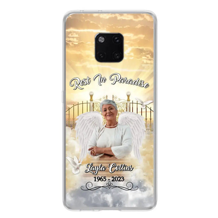 Custom Personalized Rest In Paradise Memorial Phone Case - Upload Photo - Memorial Gift Idea For Family - Case For Xiaomi/ Oppo/ Huawei