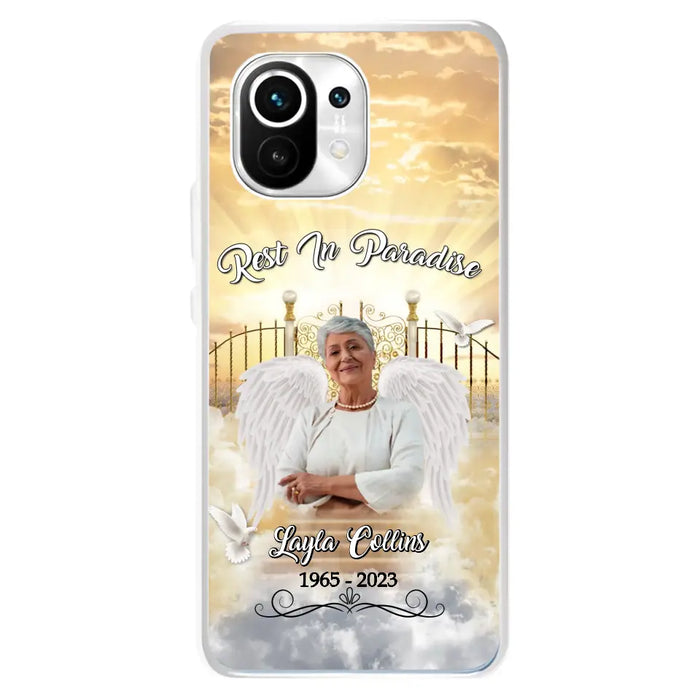 Custom Personalized Rest In Paradise Memorial Phone Case - Upload Photo - Memorial Gift Idea For Family - Case For Xiaomi/ Oppo/ Huawei