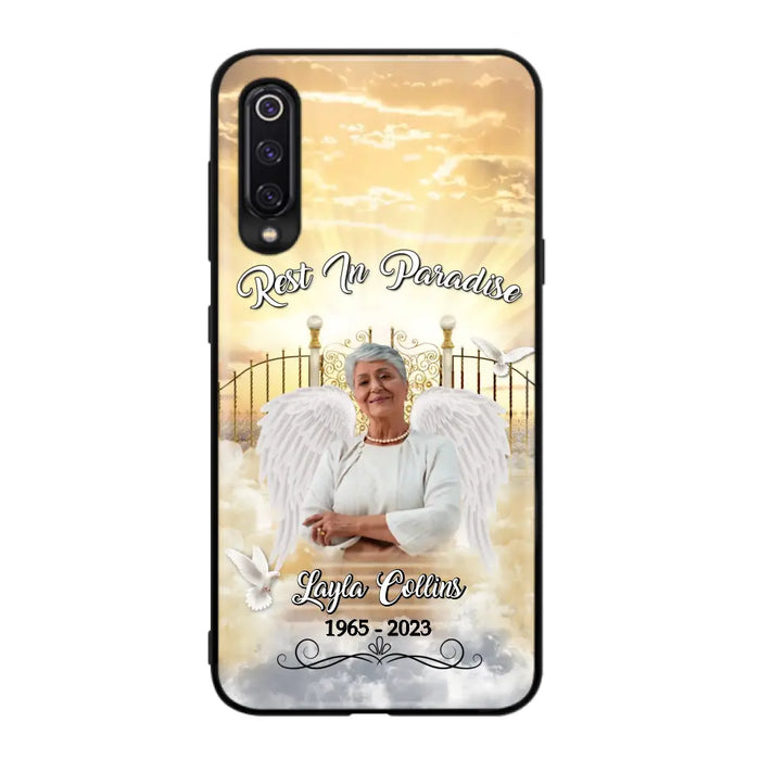 Custom Personalized Rest In Paradise Memorial Phone Case - Upload Photo - Memorial Gift Idea For Family - Case For Xiaomi/ Oppo/ Huawei