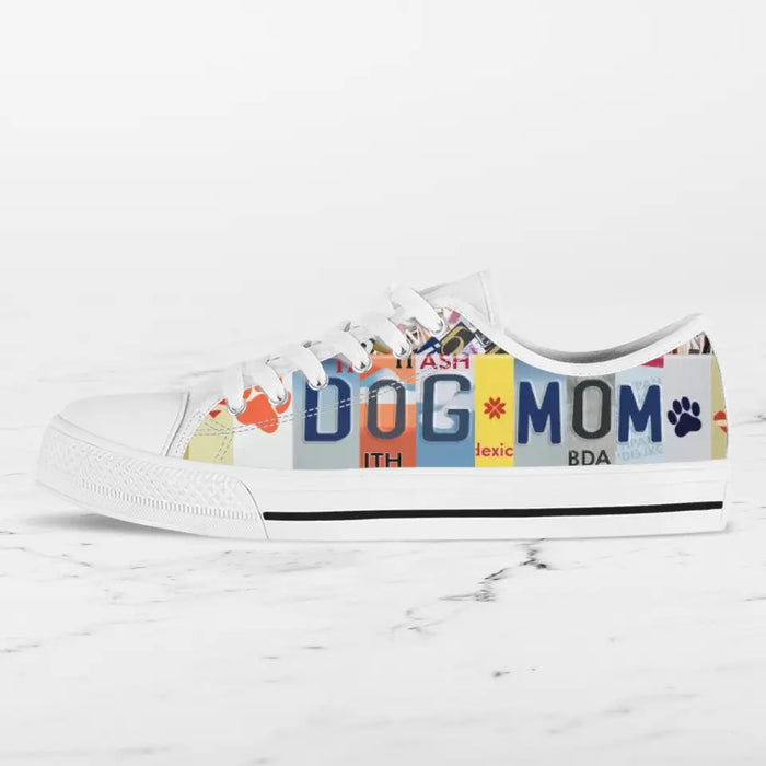 Custom Dog Mom Sneakers - Gift Idea For Dog Lover - Live Love Rescue