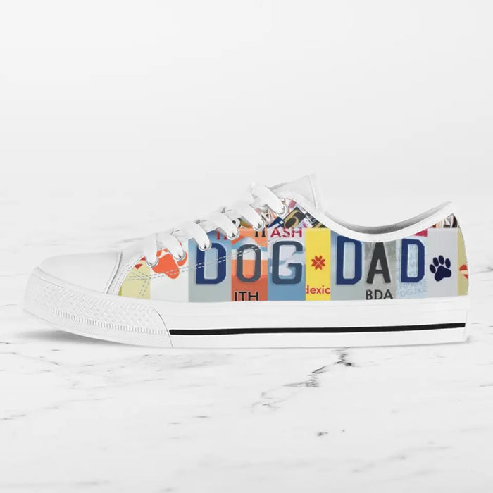 Custom Dog Dad Sneakers - Gift Idea For Dog Lover - Live Love Rescue