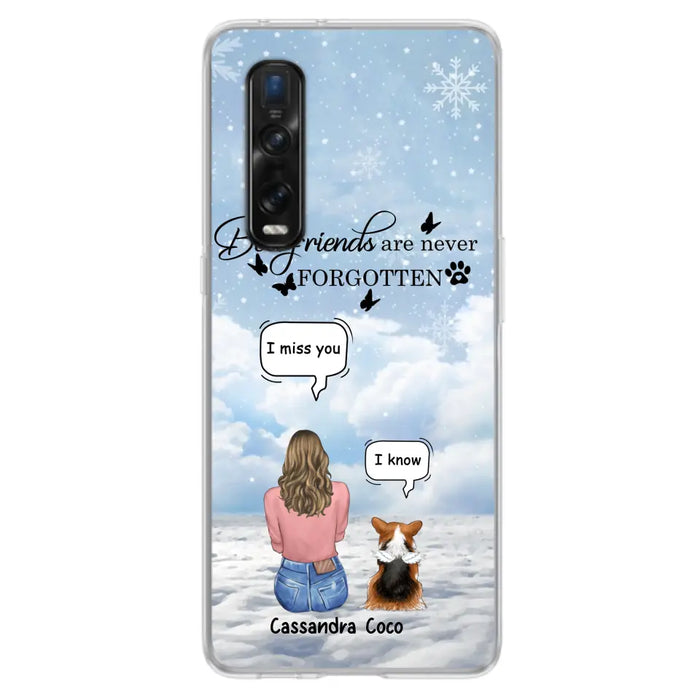 Personalized Memorial Pet Phone Case - Upto 3 Pets - Memorial Gift Idea For Dog/Cat/Rabbits Owners - I Miss You - Case For Oppo/Xiaomi/Huawei
