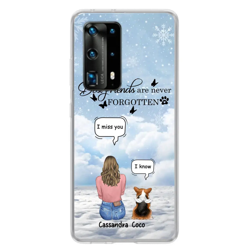 Personalized Memorial Pet Phone Case - Up to 3 Pets - Memorial Gift Idea For Dog/Cat/Rabbits Owners - I Miss You - Case For Oppo/Xiaomi/Huawei