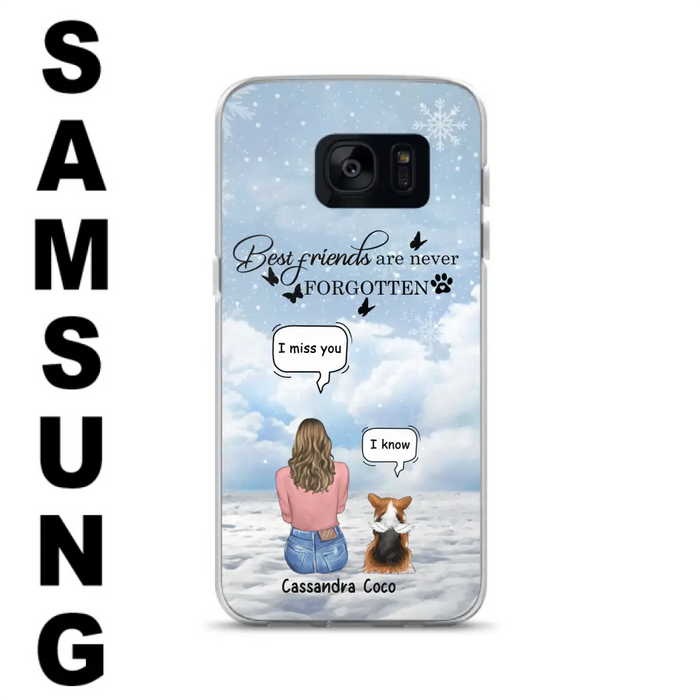 Personalized Memorial Pet Phone Case - Upto 3 Pets - Memorial Gift Idea For Dog/Cat/Rabbits Owners - I Miss You - Case For iPhone/Samsung