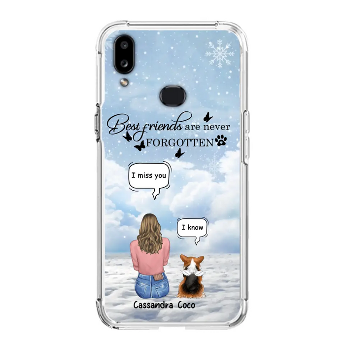 Personalized Memorial Pet Phone Case - Upto 3 Pets - Memorial Gift Idea For Dog/Cat/Rabbits Owners - I Miss You - Case For iPhone/Samsung