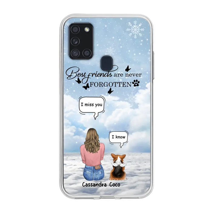 Personalized Memorial Pet Phone Case - Upto 3 Pets - Memorial Gift Idea For Dog/Cat/Rabbits Owners - I Miss You - Case For iPhone/Samsung