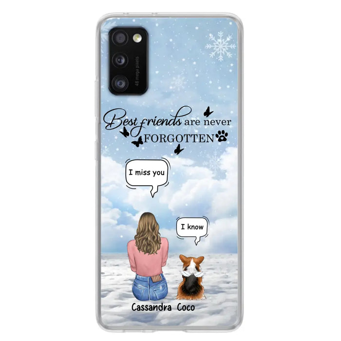 Personalized Memorial Pet Phone Case - Upto 3 Pets - Memorial Gift Idea For Dog/Cat/Rabbits Owners - I Miss You - Case For iPhone/Samsung