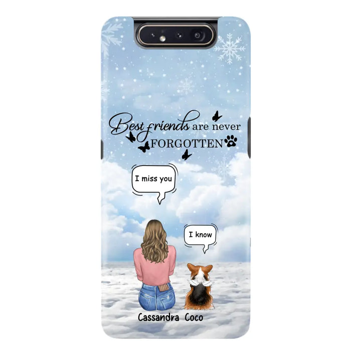 Personalized Memorial Pet Phone Case - Upto 3 Pets - Memorial Gift Idea For Dog/Cat/Rabbits Owners - I Miss You - Case For iPhone/Samsung