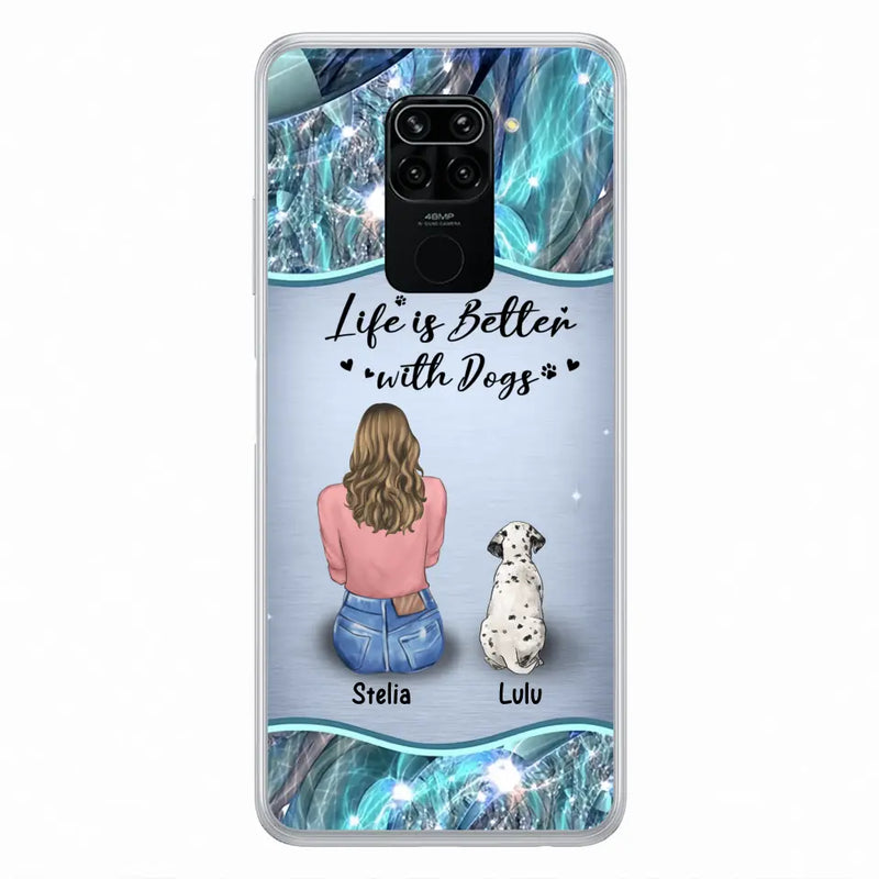 Personalized Dog Mom Phone Case - Up to 4 Dogs - Gift Idea For Dog Owners - Life Is Better With Dogs - Case For Oppo/Xiaomi/Huawei