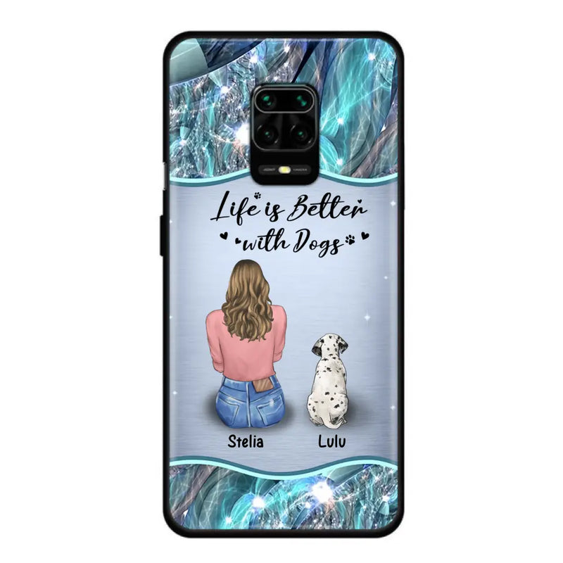 Personalized Dog Mom Phone Case - Up to 4 Dogs - Gift Idea For Dog Owners - Life Is Better With Dogs - Case For Oppo/Xiaomi/Huawei