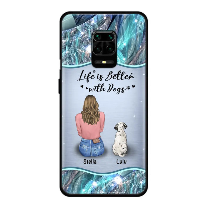 Personalized Dog Mom Phone Case - Upto 4 Dogs -Gift Idea For Dog Owners - Life Is Better With Dogs - Case For Oppo/Xiaomi/Huawei