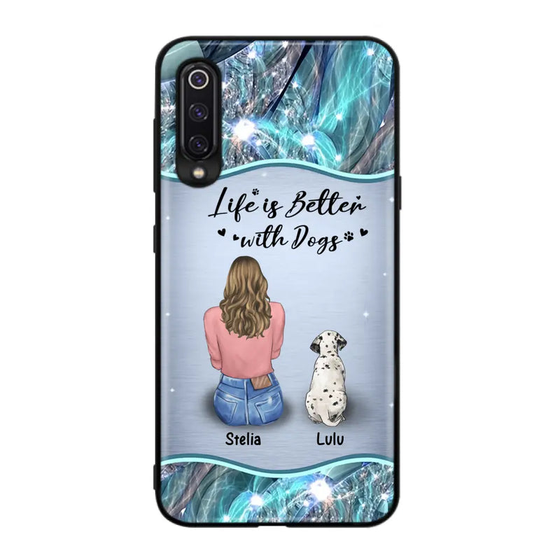 Personalized Dog Mom Phone Case - Up to 4 Dogs - Gift Idea For Dog Owners - Life Is Better With Dogs - Case For Oppo/Xiaomi/Huawei