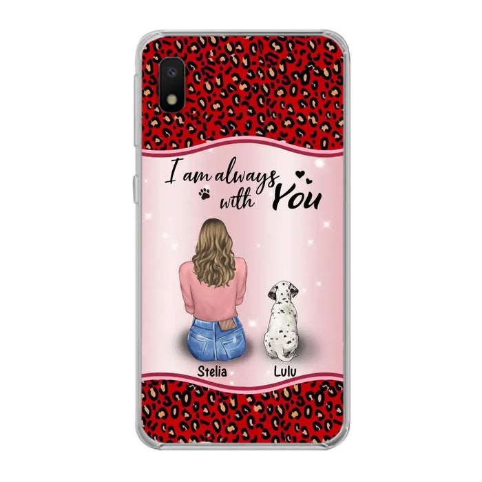 Personalized Dog Mom Phone Case - Upto 4 Dogs -Gift Idea For Dog Owners - I Am Always With You - Case For iPhone/Samsung