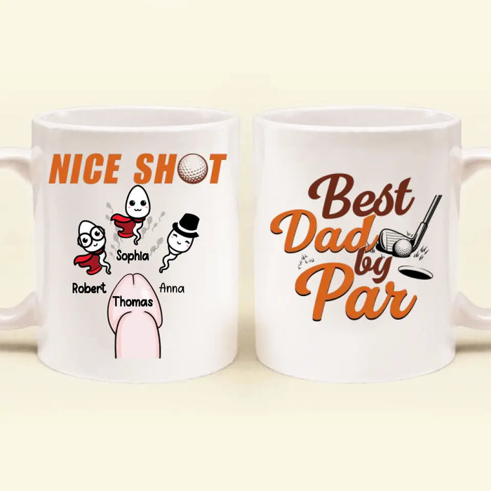 Custom Personalized Sperms Golfer Mug - Gift Idea From Kids to Father/ For Father's Day - Upto 3 Sperms