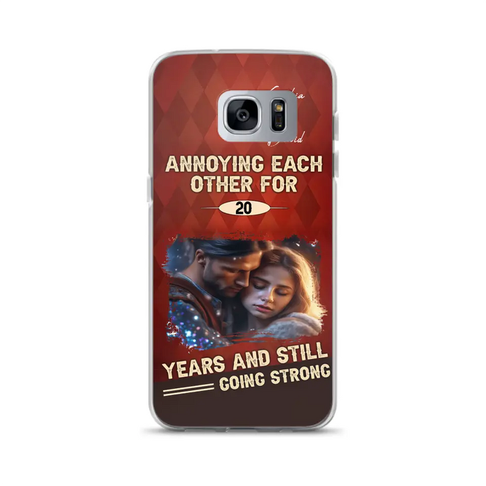 Personalized Couple Photo Phone Case - Gift Idea For Couple - Annoying Each Other For 20 Years And Still Going Strong - Case For iPhone/Samsung