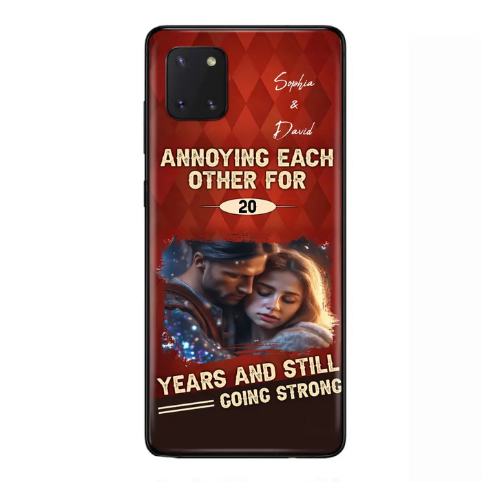 Personalized Couple Photo Phone Case - Gift Idea For Couple - Annoying Each Other For 20 Years And Still Going Strong - Case For iPhone/Samsung