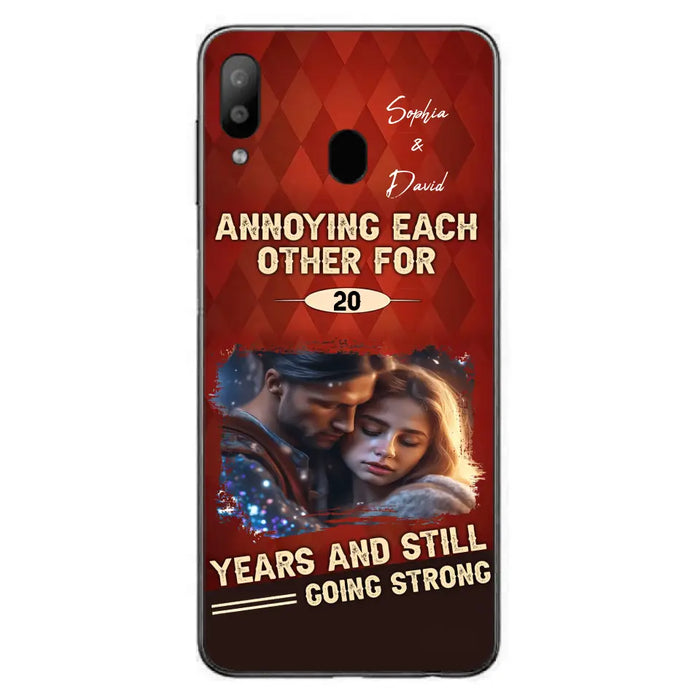 Personalized Couple Photo Phone Case - Gift Idea For Couple - Annoying Each Other For 20 Years And Still Going Strong - Case For iPhone/Samsung