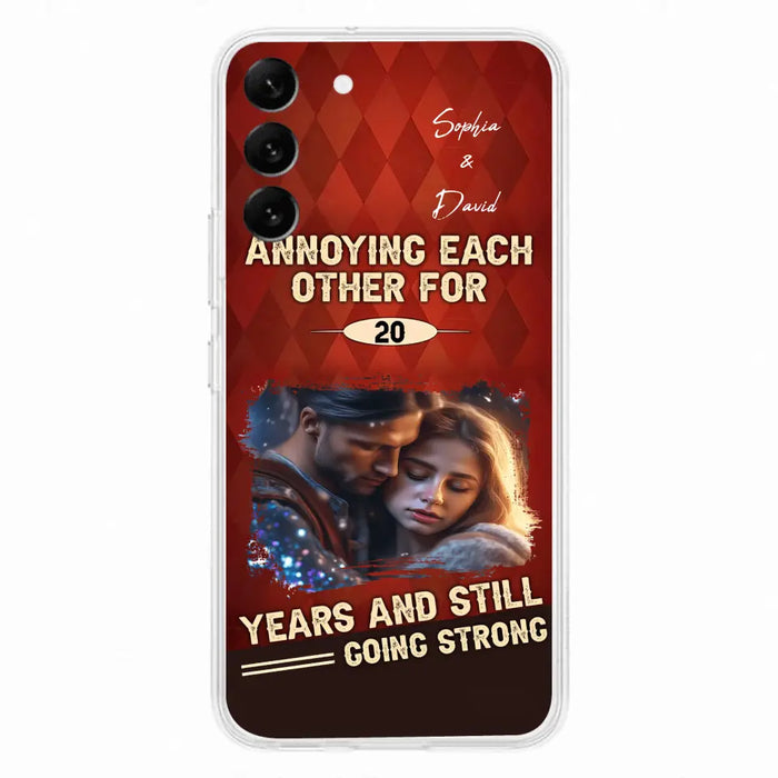 Personalized Couple Photo Phone Case - Gift Idea For Couple - Annoying Each Other For 20 Years And Still Going Strong - Case For iPhone/Samsung