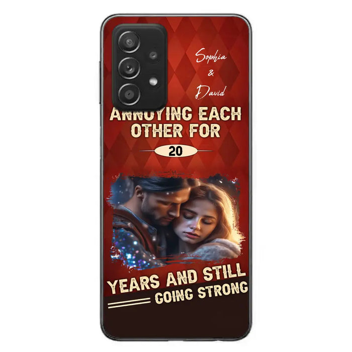 Personalized Couple Photo Phone Case - Gift Idea For Couple - Annoying Each Other For 20 Years And Still Going Strong - Case For iPhone/Samsung