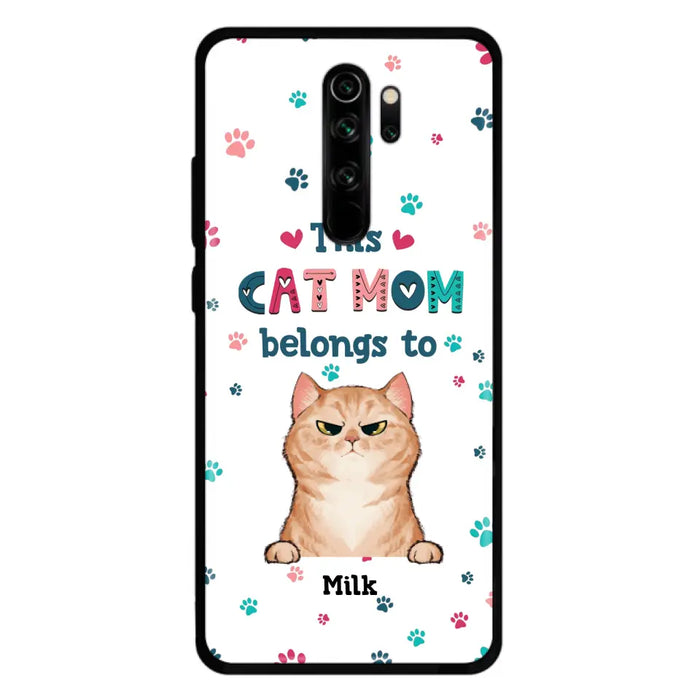 Custom Personalized Cat Phone Case For Oppo/Xiaomi/Huawei - Gift Idea For Cat Lover - Up to 6 Cats - This Cat Mom Belongs To