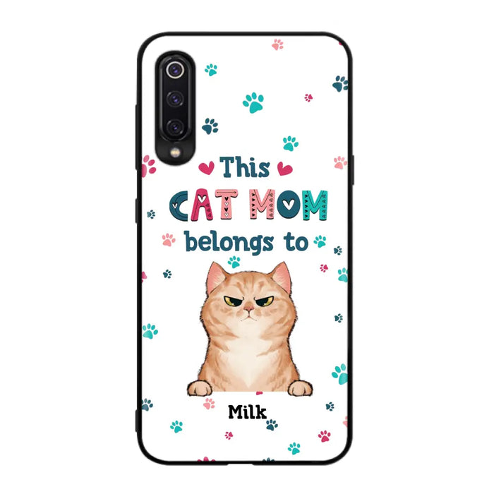 Custom Personalized Cat Phone Case For Oppo/Xiaomi/Huawei - Gift Idea For Cat Lover - Up to 6 Cats - This Cat Mom Belongs To