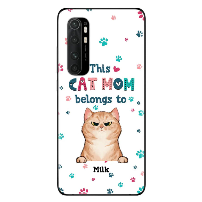 Custom Personalized Cat Phone Case For Oppo/Xiaomi/Huawei - Gift Idea For Cat Lover - Up to 6 Cats - This Cat Mom Belongs To