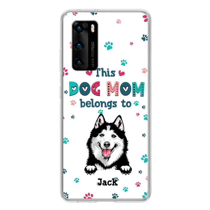 Custom Personalized Dog Phone Case For Oppo/Xiaomi/Huawei - Gift Idea For Dog Lover - Up to 6 Dogs - This Dog Mom Belongs To