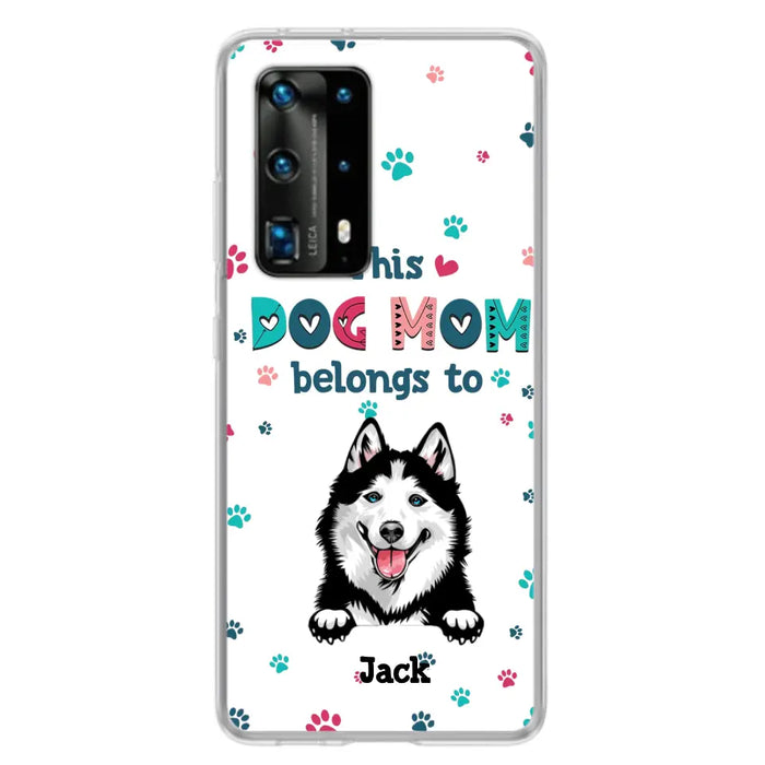 Custom Personalized Dog Phone Case For Oppo/Xiaomi/Huawei - Gift Idea For Dog Lover - Up to 6 Dogs - This Dog Mom Belongs To